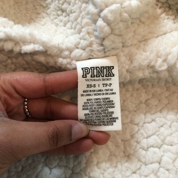 Victoria’s Secret PINK Sherpa anorak rain jacket size small - Picture 5 of 8